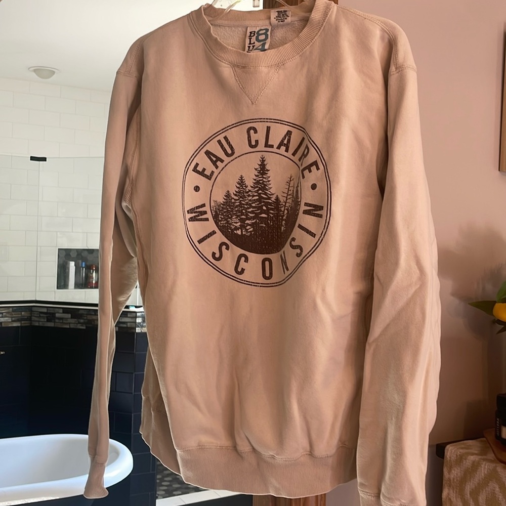 Vintage style EC, Wisconsin crew neck; sz M